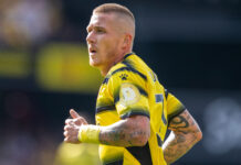 Watford FC Sport Dogecoin Logo In Premiership Kit