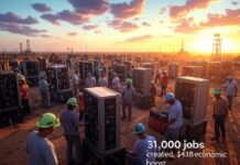 Bitcoin Mining Boom: 31,000 Jobs, $4.1B Boost for U.S. Economy
