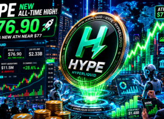 HYPE Hits New ATH Near $77 as Hyperliquid Demand Grows