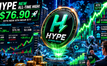HYPE Hits New ATH Near $77 as Hyperliquid Demand Grows
