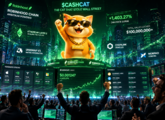 Robinhood Chain Sparks $150M CASHCAT Memecoin Boom