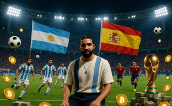 Drake Bets $1.5 Million $USDT On Argentina to Beat Spain In The FIFA World Cup Final