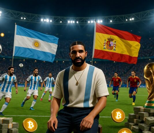 Drakeb Bets $1.5 Million $USDT On Argentina to Beat Spain In The FIFA World Cup Final