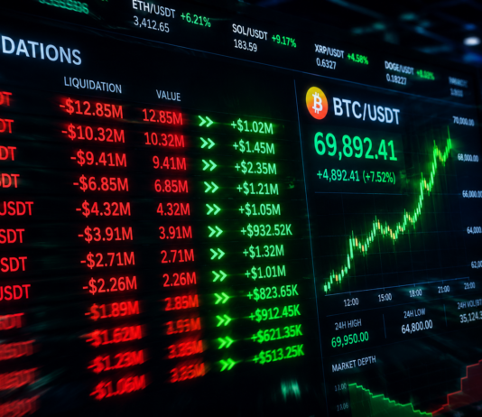 Bitcoin Nears $70K as $2.7B in Shorts Liquidated