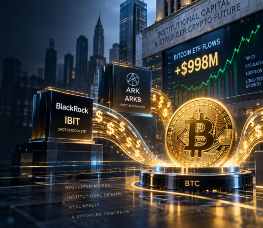 Bitcoin ETFs Pull Nearly $1 Billion as Institutional Demand Returns