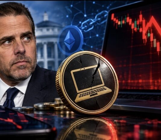 Hunter Biden’s $LAPTOP Memecoin Crashes 86.5%