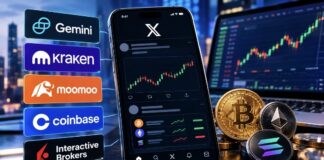 X Adds Trading via Coinbase, Kraken and Gemini