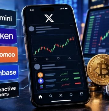 X Adds Trading via Coinbase, Kraken and Gemini