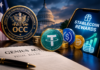 Stablecoin Rewards Under Fire: What the OCC’s New Rules Mean Editorial illustration for Stablecoin Rewards Under Fire: what the OCC's new rules mean for stablecoin rewards.